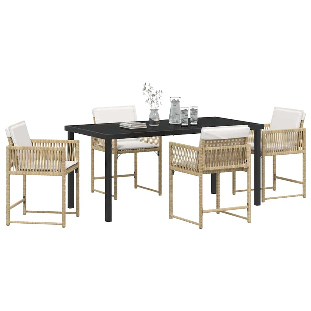 Hage Spisegruppe 5 pcs Beige polyrotting