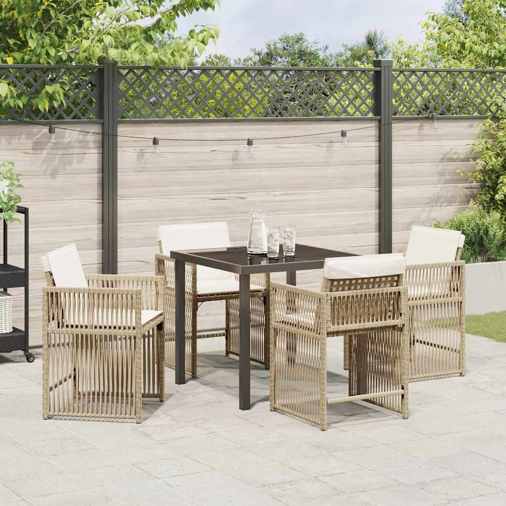 Hage Spisegruppe 5 pcs Beige polyrotting