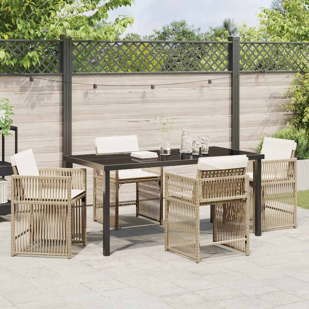 Hage Spisegruppe 5 pcs Beige polyrotting