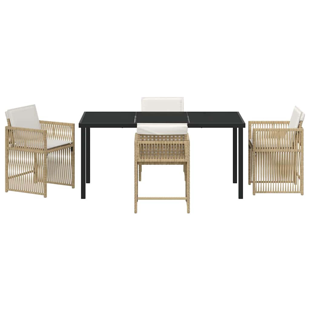 Hage Spisegruppe 5 pcs Beige polyrotting