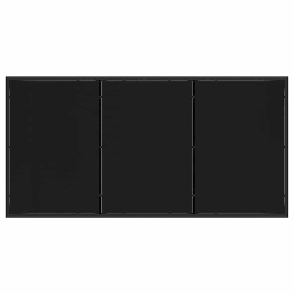 Hage Spisegruppe 7 pcs Svart polyrotting