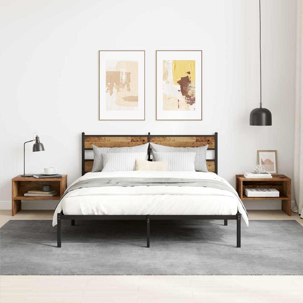 Nattbordskap Gammelt tre 40 x 40 x 30 cm Konstruert tre