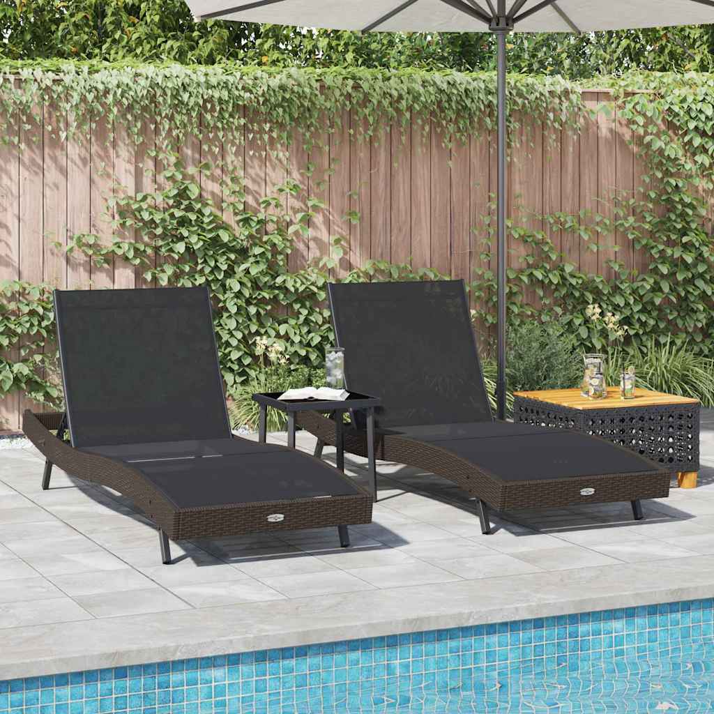 Solsenger 3 pcs Brun 40 x 40 x 40.5 cm polyrotting