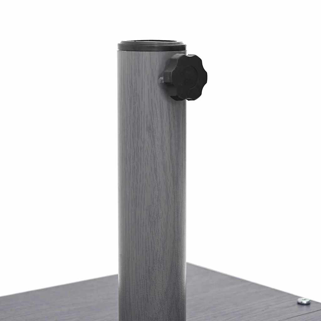 Uteliv parasollfester Mørkt tre 45 x 45 x 31 cm Stål