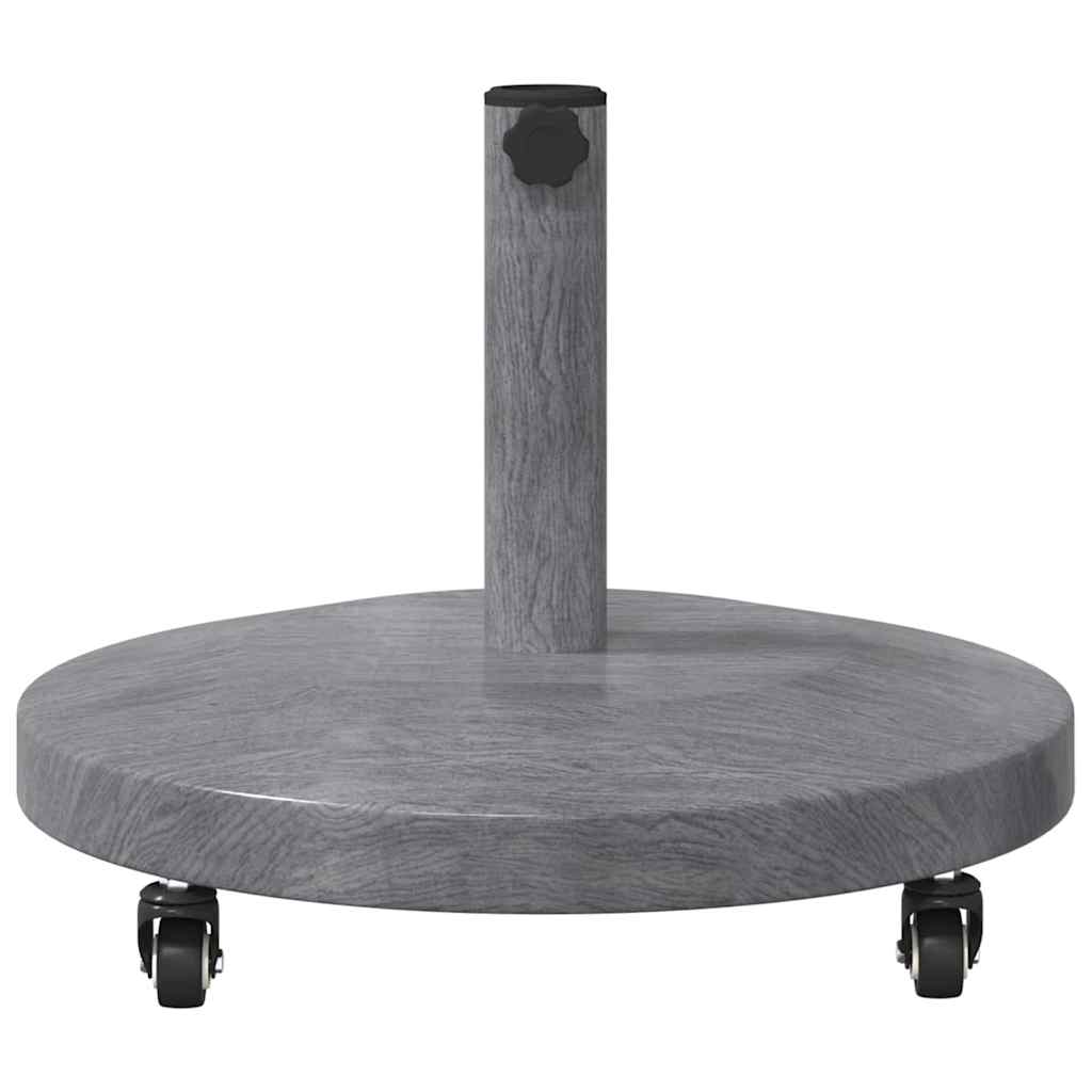 Uteliv parasollfester Mørkt tre 48 x 48 x 32.5 cm Stål, betong