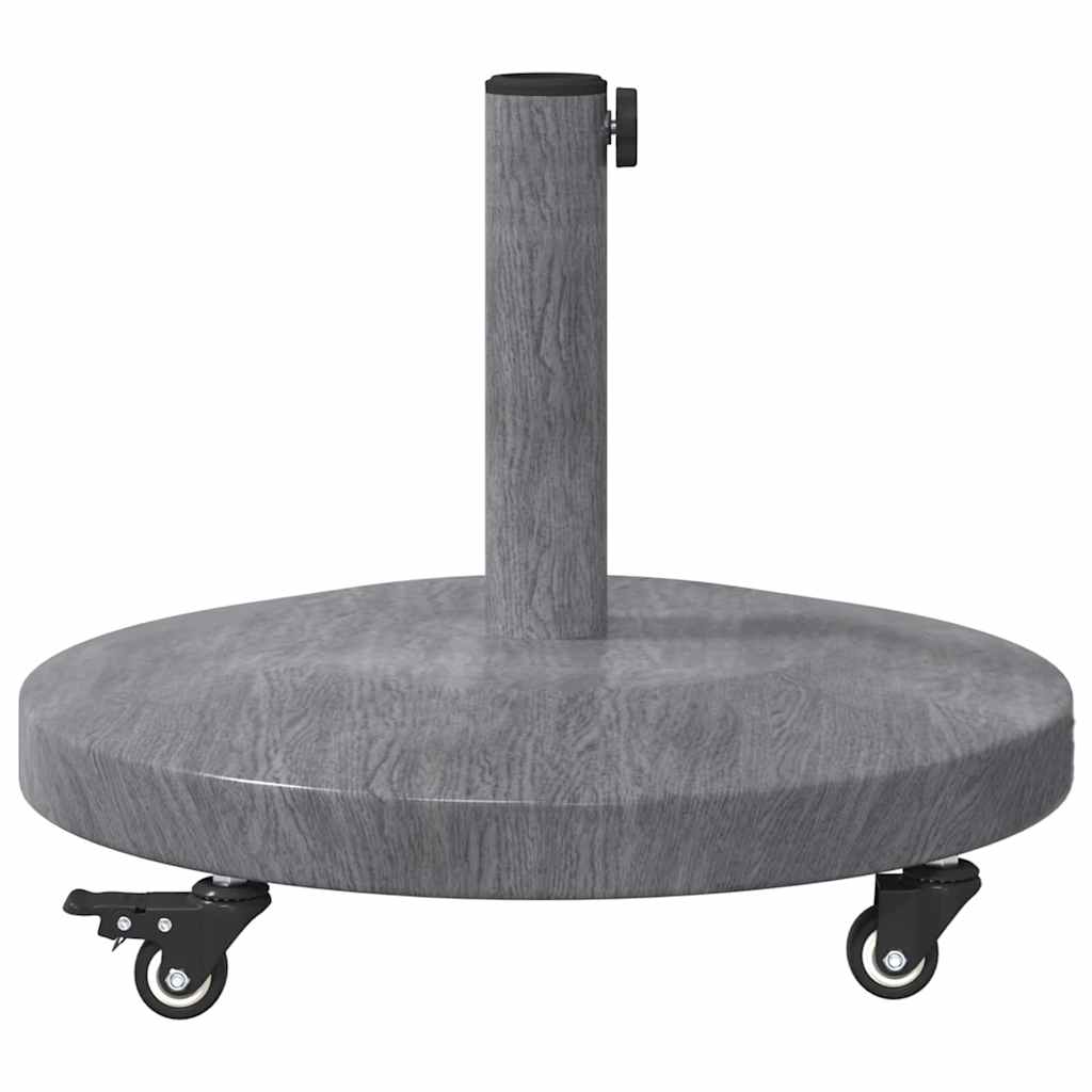 Uteliv parasollfester Mørkt tre 48 x 48 x 32.5 cm Stål, betong
