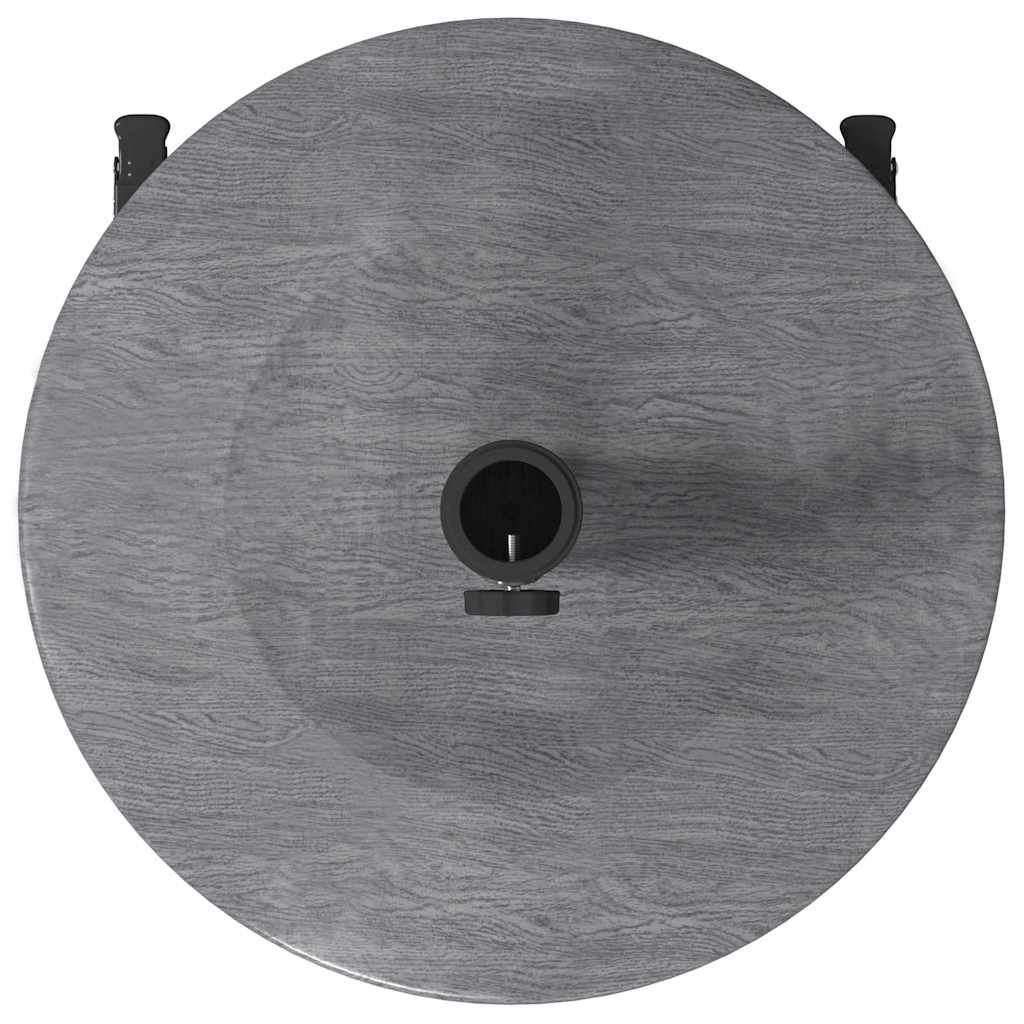 Uteliv parasollfester Mørkt tre 48 x 48 x 32.5 cm Stål, betong