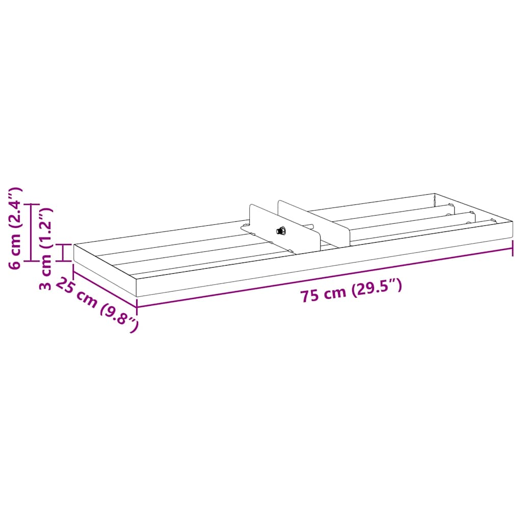 Hageleveller erstatningshode 75 x 25 x 6 cm