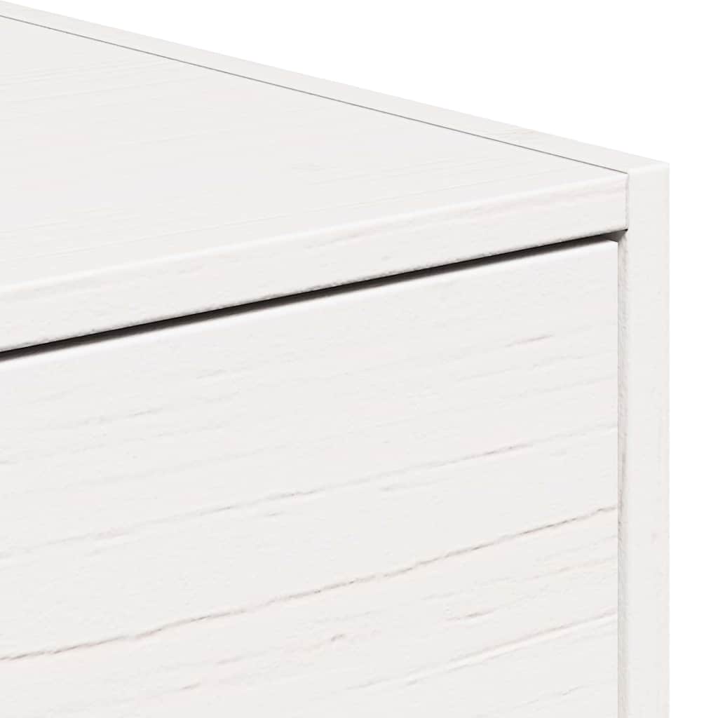 Nattbord med skuff 2 pcs Hvit 50 x 32,5 x 24 cm Heltre furu