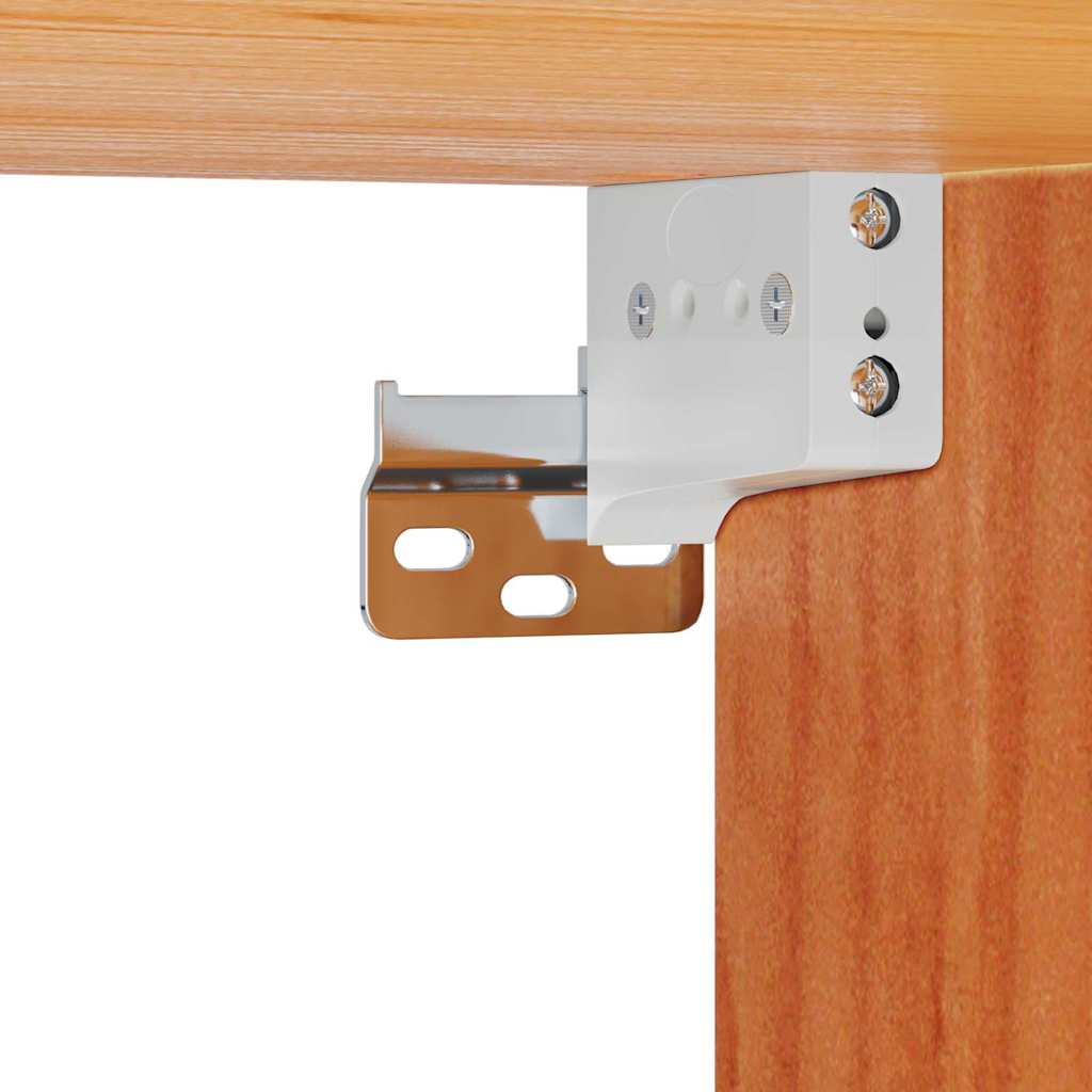 Nattbord med skuff Voksbrun 50 x 32,5 x 24 cm Heltre furu