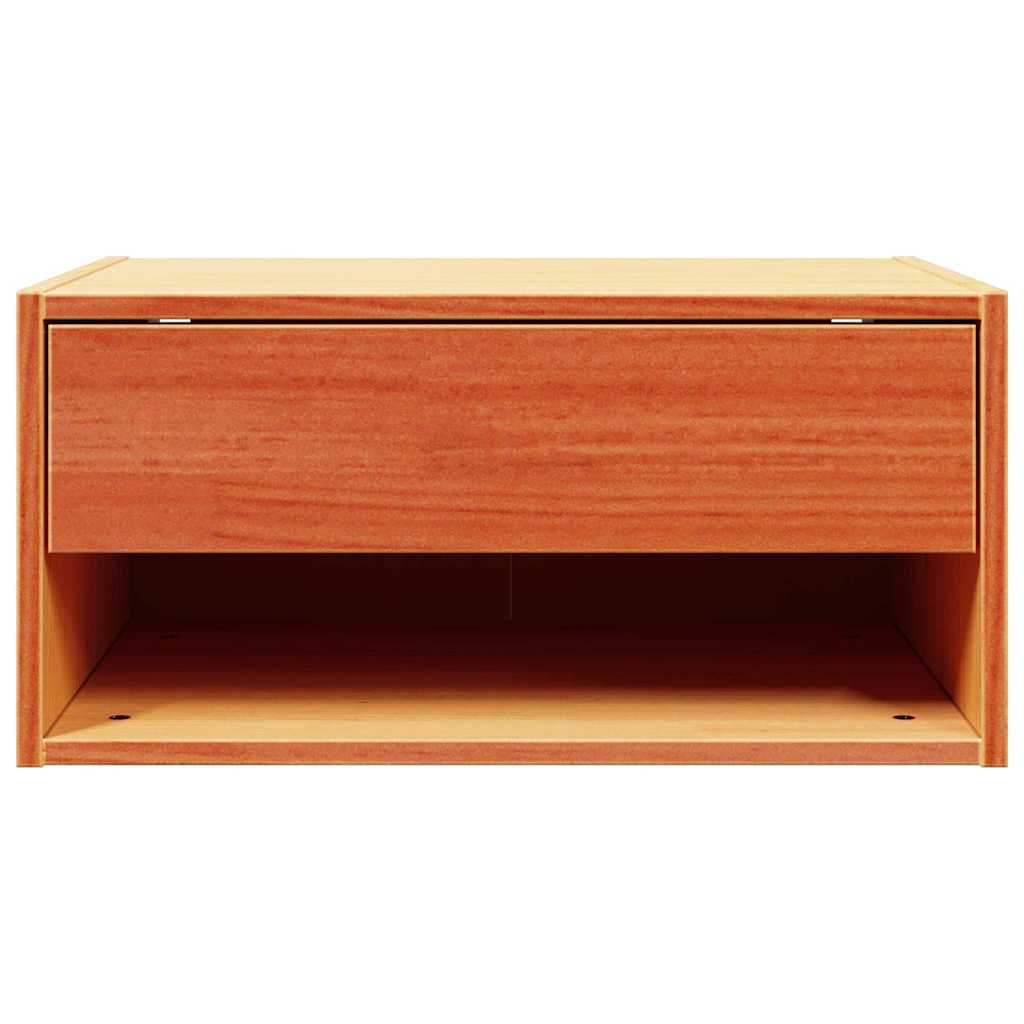 Nattbord med skuff Voksbrun 50 x 32,5 x 24 cm Heltre furu