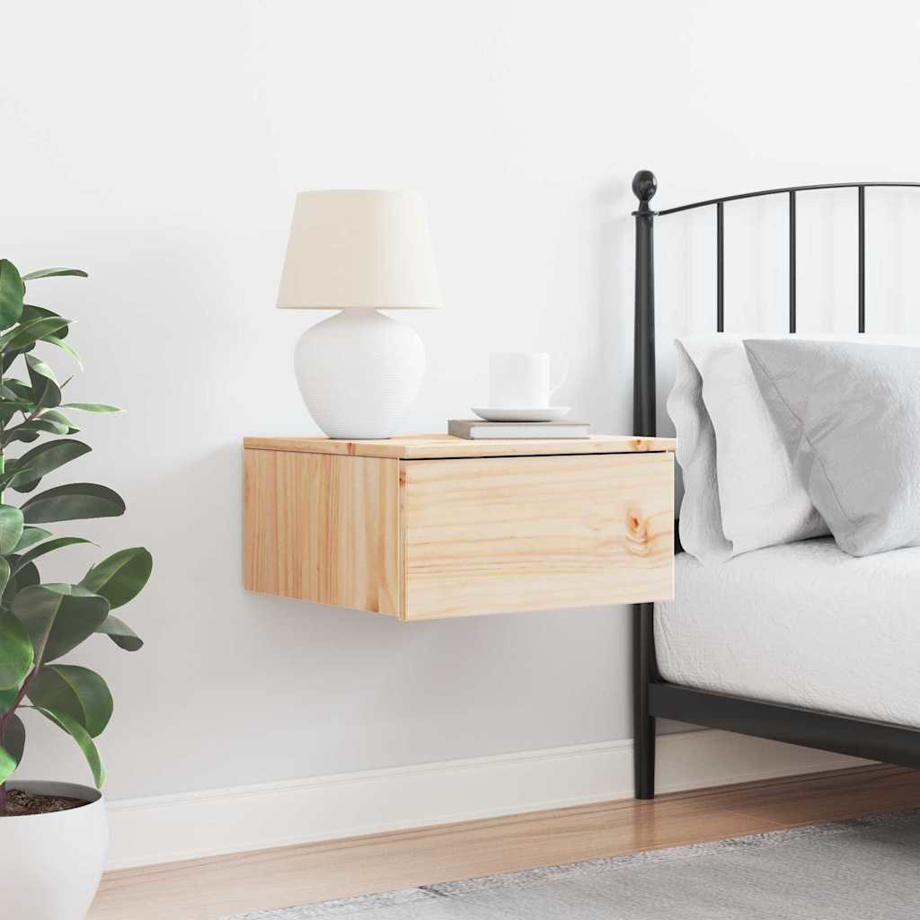 Nattbord med skuff Brun 37 x 35 x 18.5 cm Heltre furu