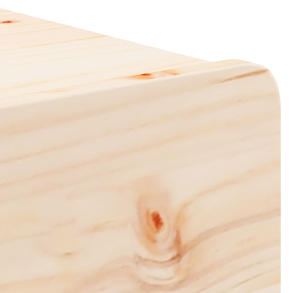 Nattbord med skuff 2 pcs Brun 44 x 32.5 x 40 cm Heltre furu