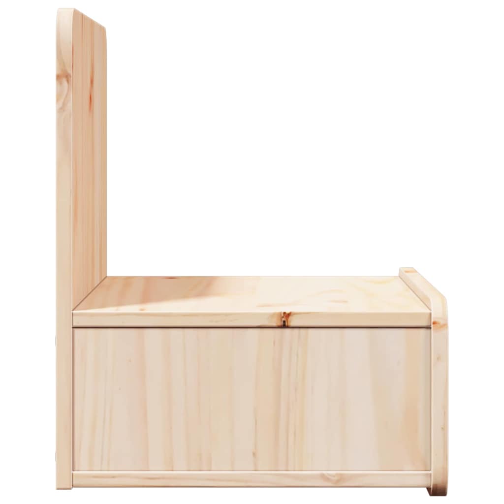 Nattbord med skuff 2 pcs Brun 44 x 32.5 x 40 cm Heltre furu
