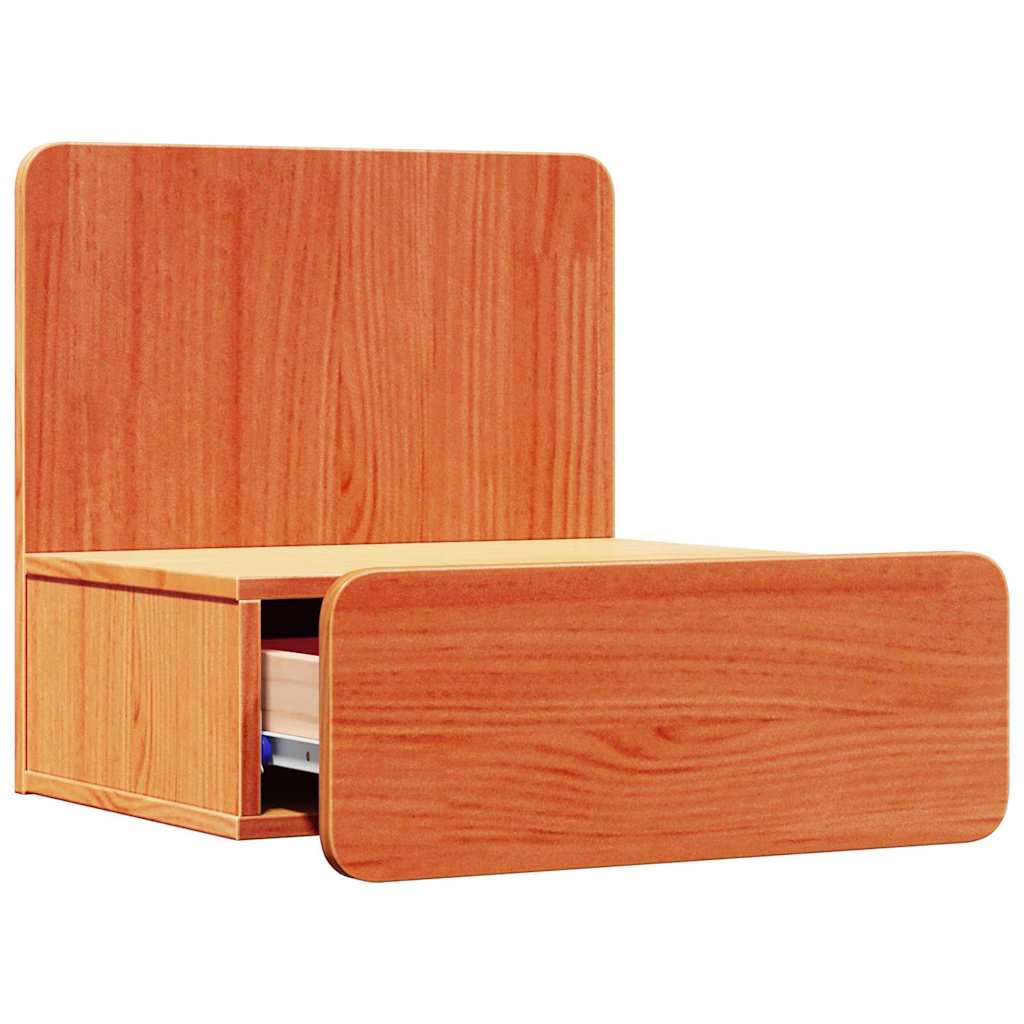 Nattbord med skuff Voksbrun 44 x 32.5 x 40 cm Heltre furu