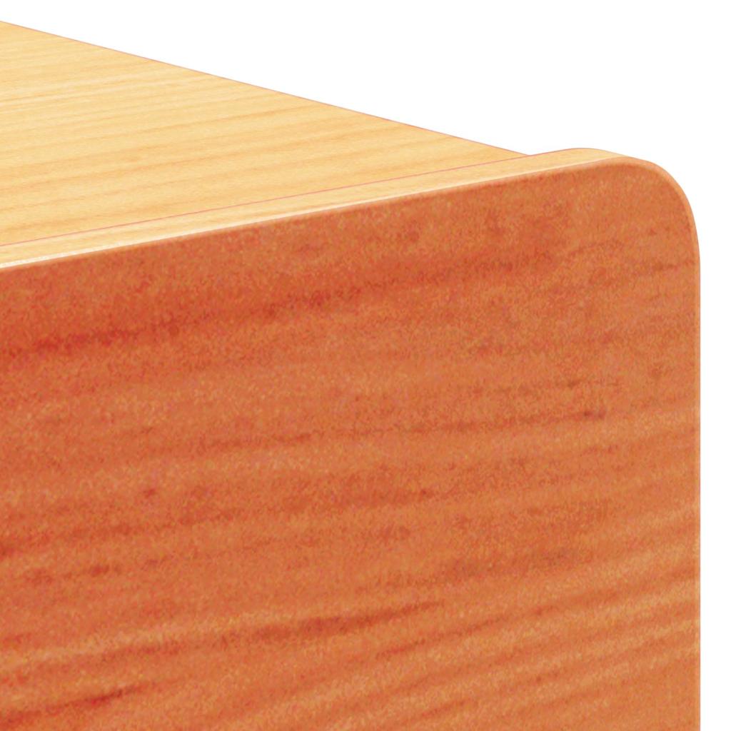 Nattbord med skuff 2 pcs Voksbrun 44 x 32.5 x 40 cm Heltre furu