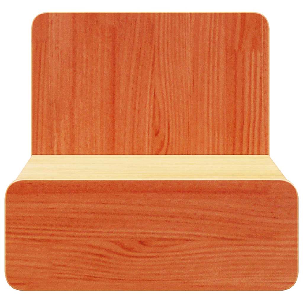 Nattbord med skuff 2 pcs Voksbrun 44 x 32.5 x 40 cm Heltre furu