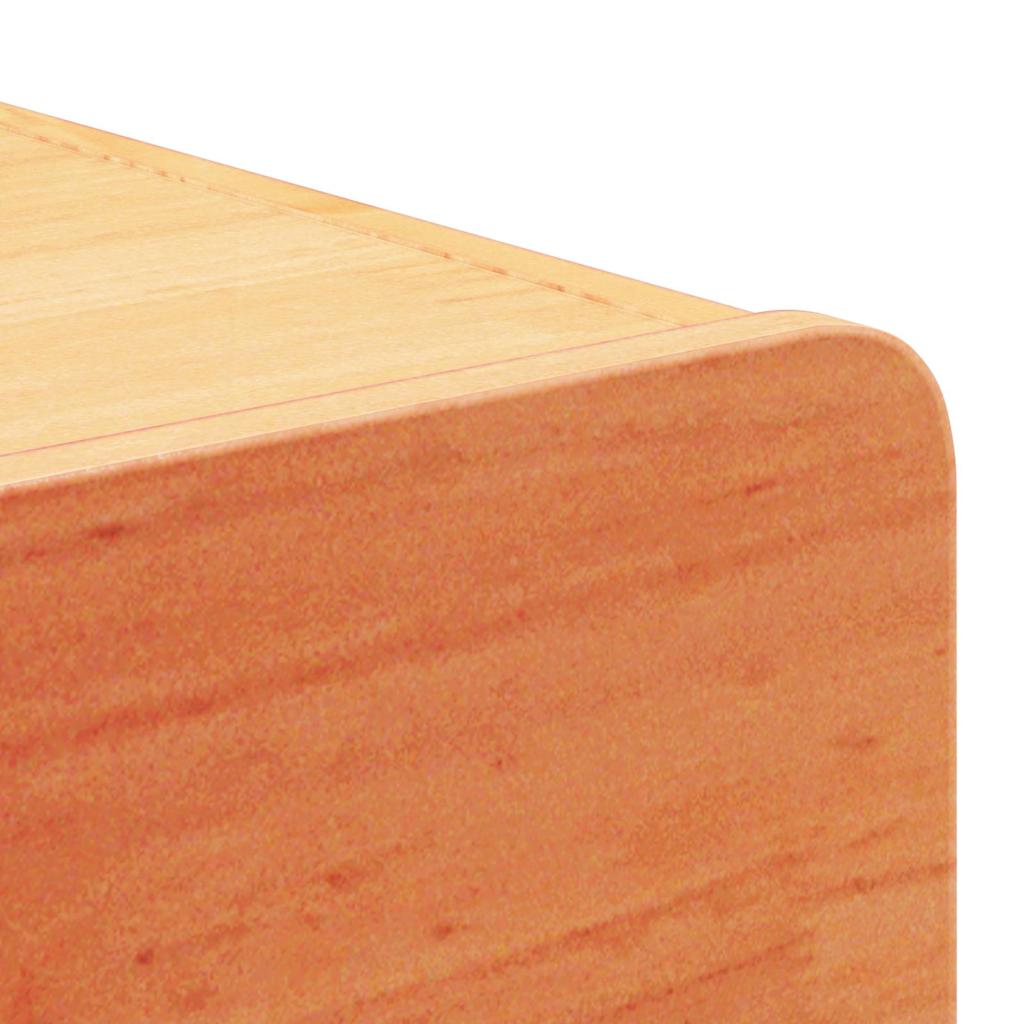 Nattbord med skuff Voksbrun 39 x 34 x 16.5 cm Heltre furu