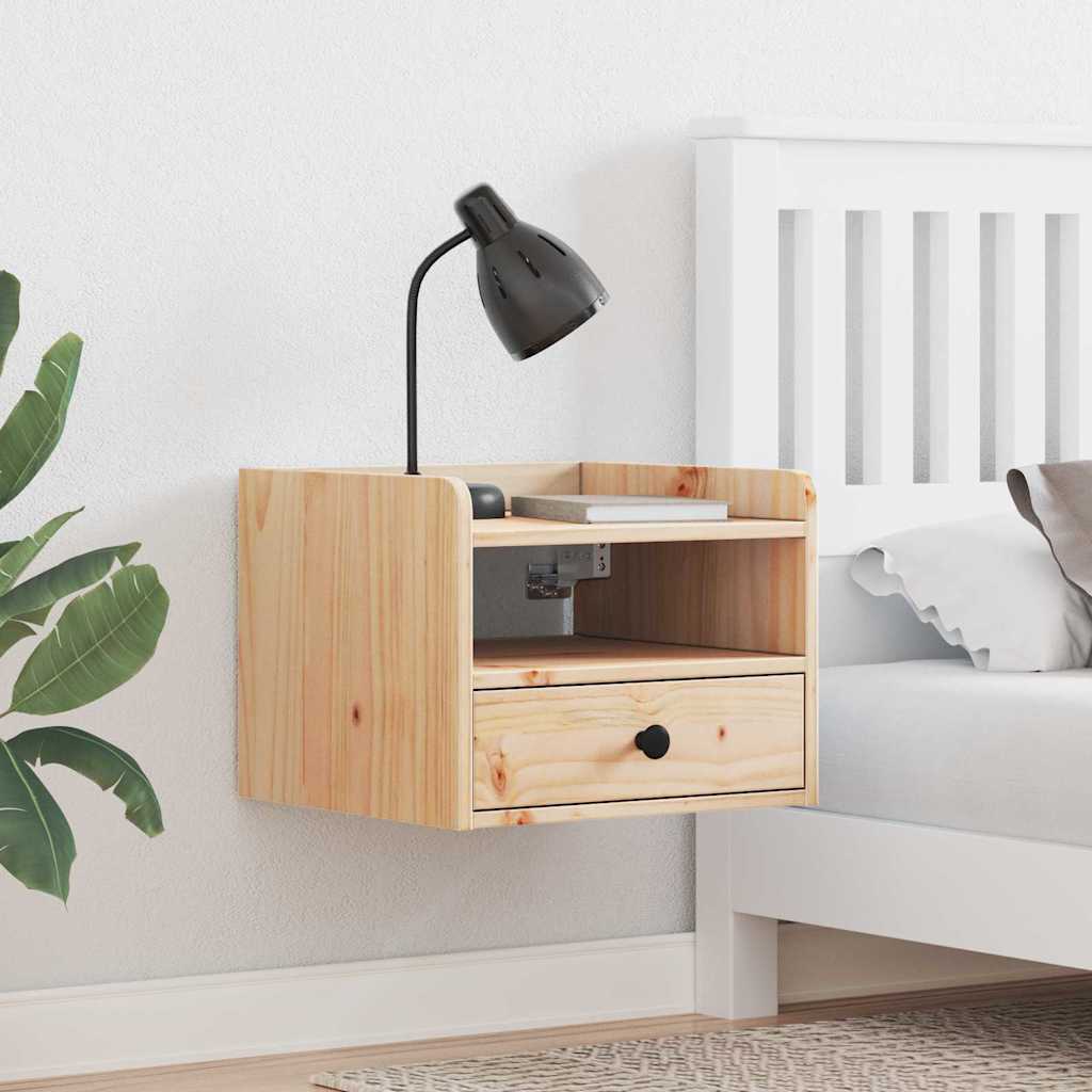 Nattbord med skuff Brun 38 x 36 x 29.5 cm Heltre furu