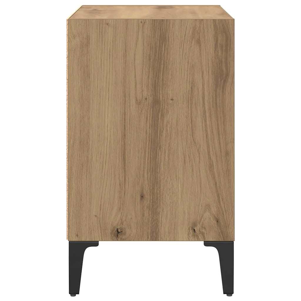 Nattbordskap 2 pcs artisan eik 40 x 30 x 50 cm Konstruert tre