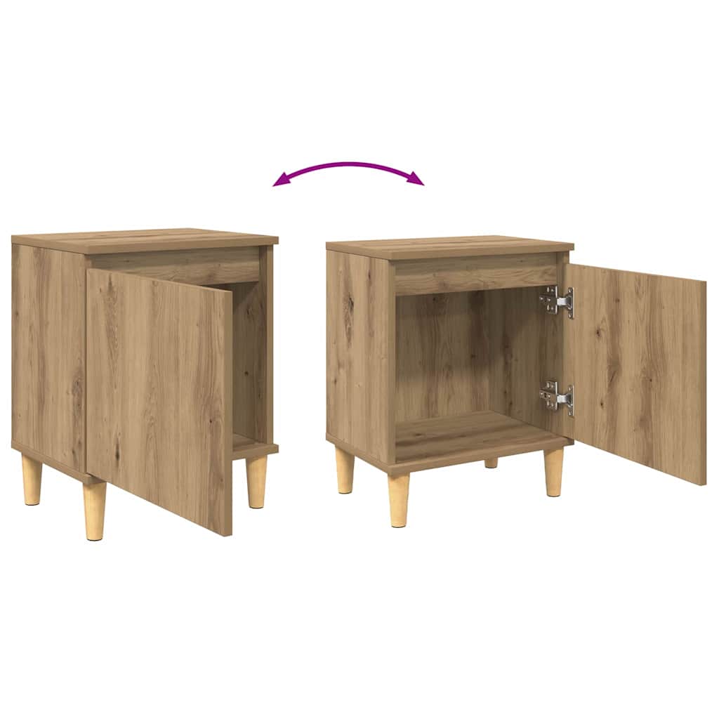 Nattbordskap artisan eik 40 x 30 x 50 cm Konstruert tre