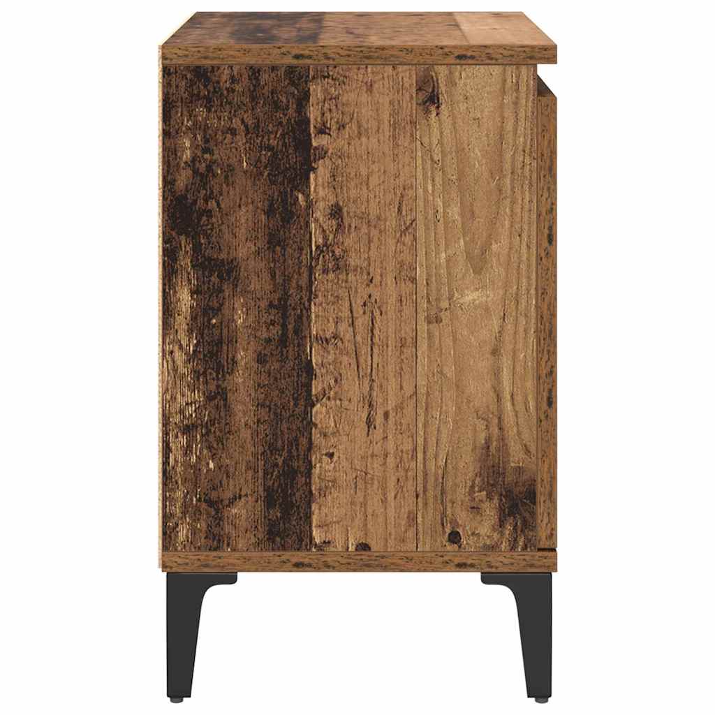 Nattbordskap Gammelt tre 40 x 30 x 50 cm Konstruert tre
