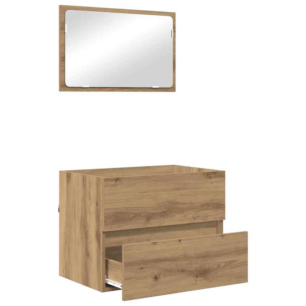 2 stykke baderomsmøbelsett artisan eik konstruert tre