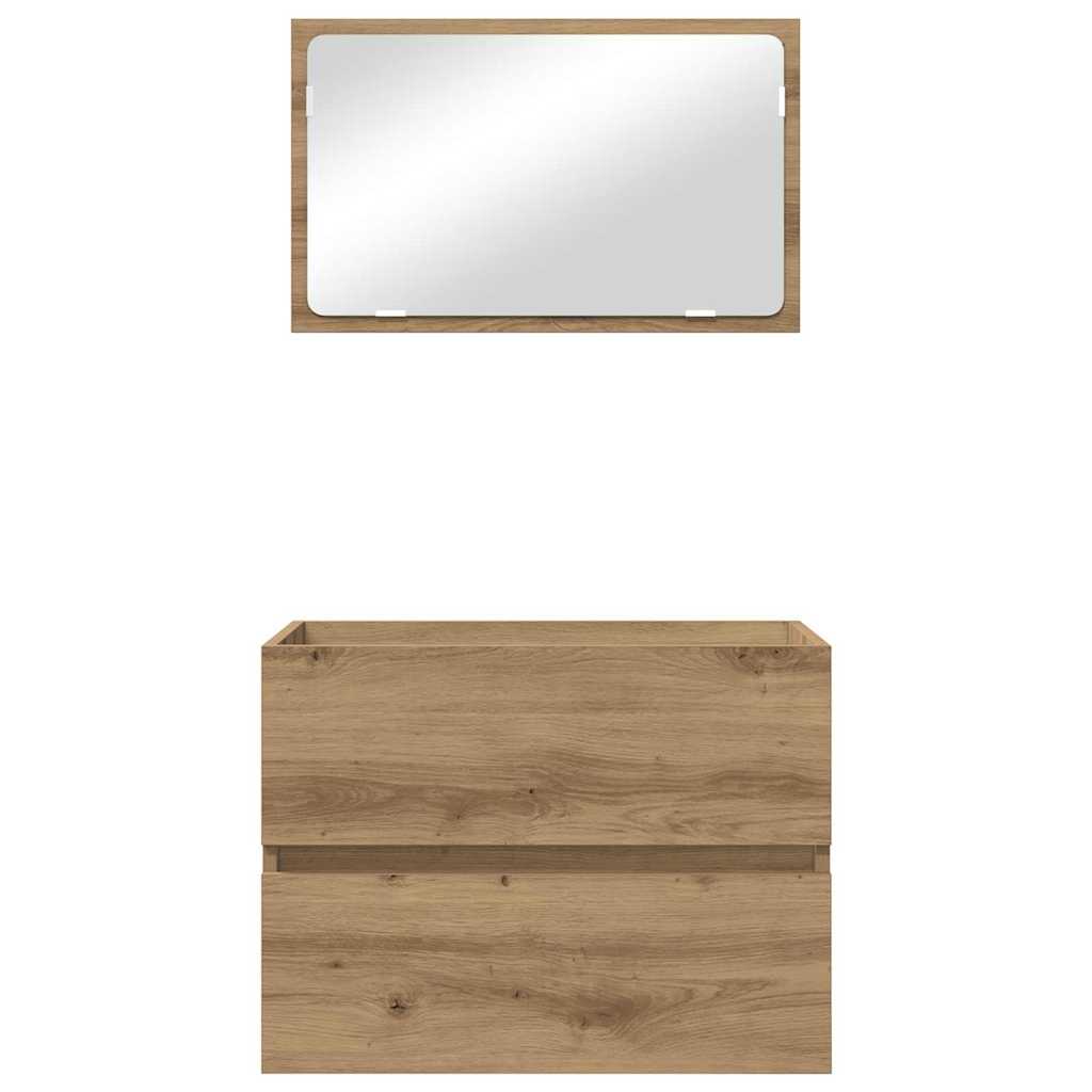 2 stykke baderomsmøbelsett artisan eik konstruert tre