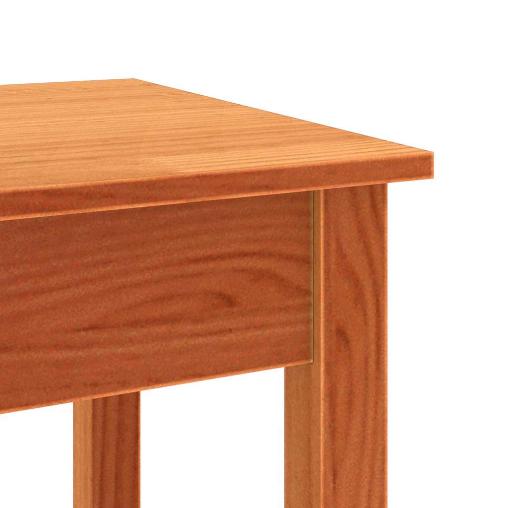 Konsollbord med hylle Voksbrun 110 x 40 x 75 cm Heltre furu