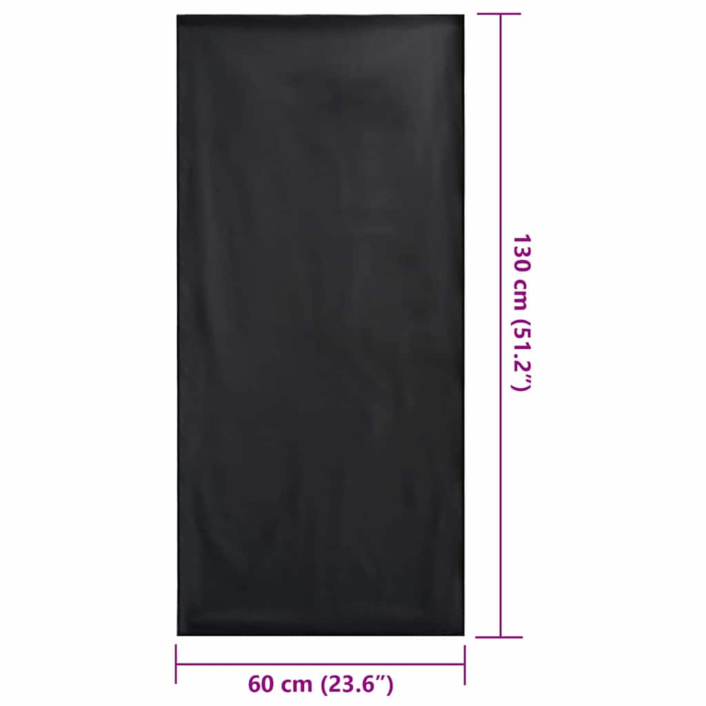 Utendørs Stol Håndklær 2 pcs Svart 130 x 60 cm