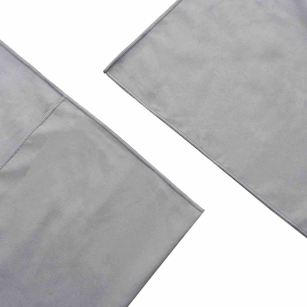Utendørs Stol Håndklær 2 pcs Mørke grå 130 x 60 cm
