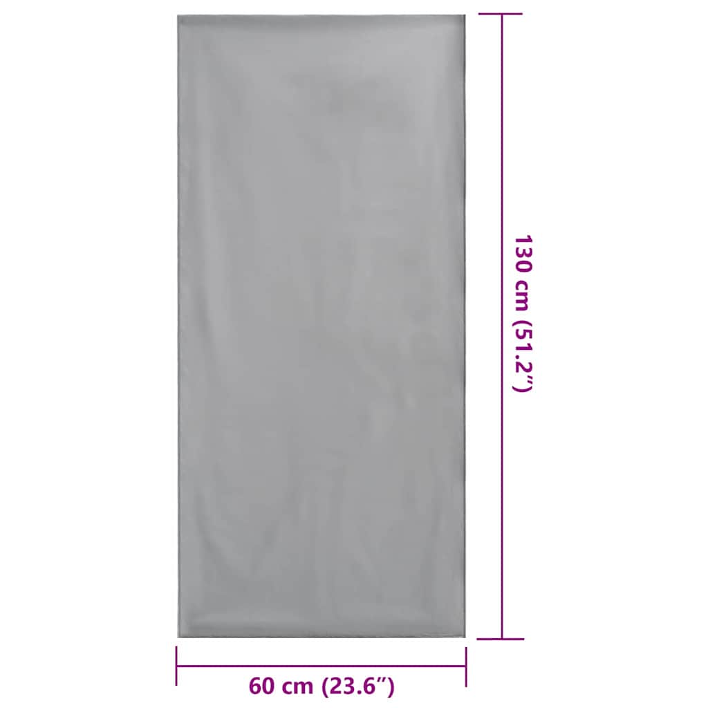 Utendørs Stol Håndklær 2 pcs Mørke grå 130 x 60 cm