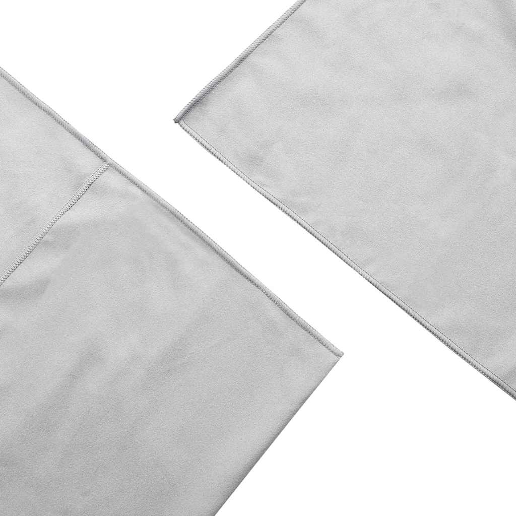 Utendørs Stol Håndklær 2 pcs Grå 130 x 60 cm