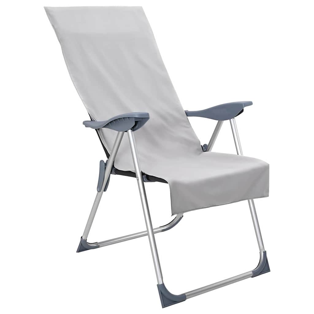 Utendørs Stol Håndklær 2 pcs Grå 130 x 60 cm