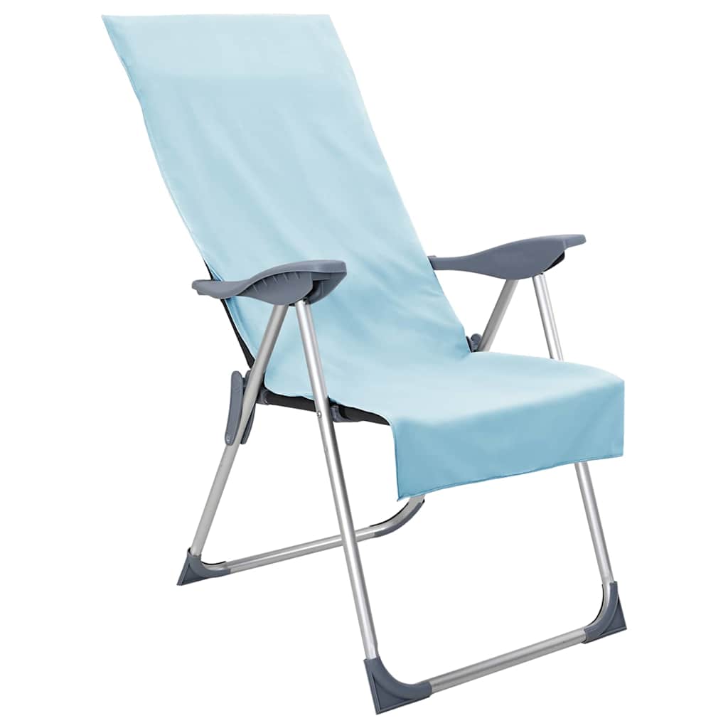 Utendørs Stol Håndklær 2 pcs grønn 130 x 60 cm