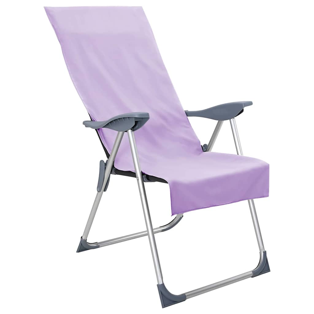 Utendørs Stol Håndklær 2 pcs Lilla 130 x 60 cm