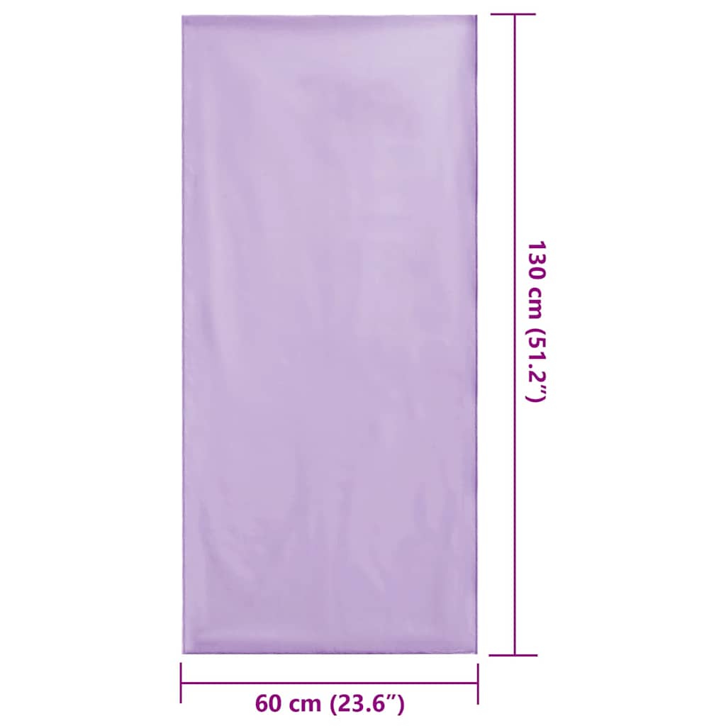 Utendørs Stol Håndklær 2 pcs Lilla 130 x 60 cm