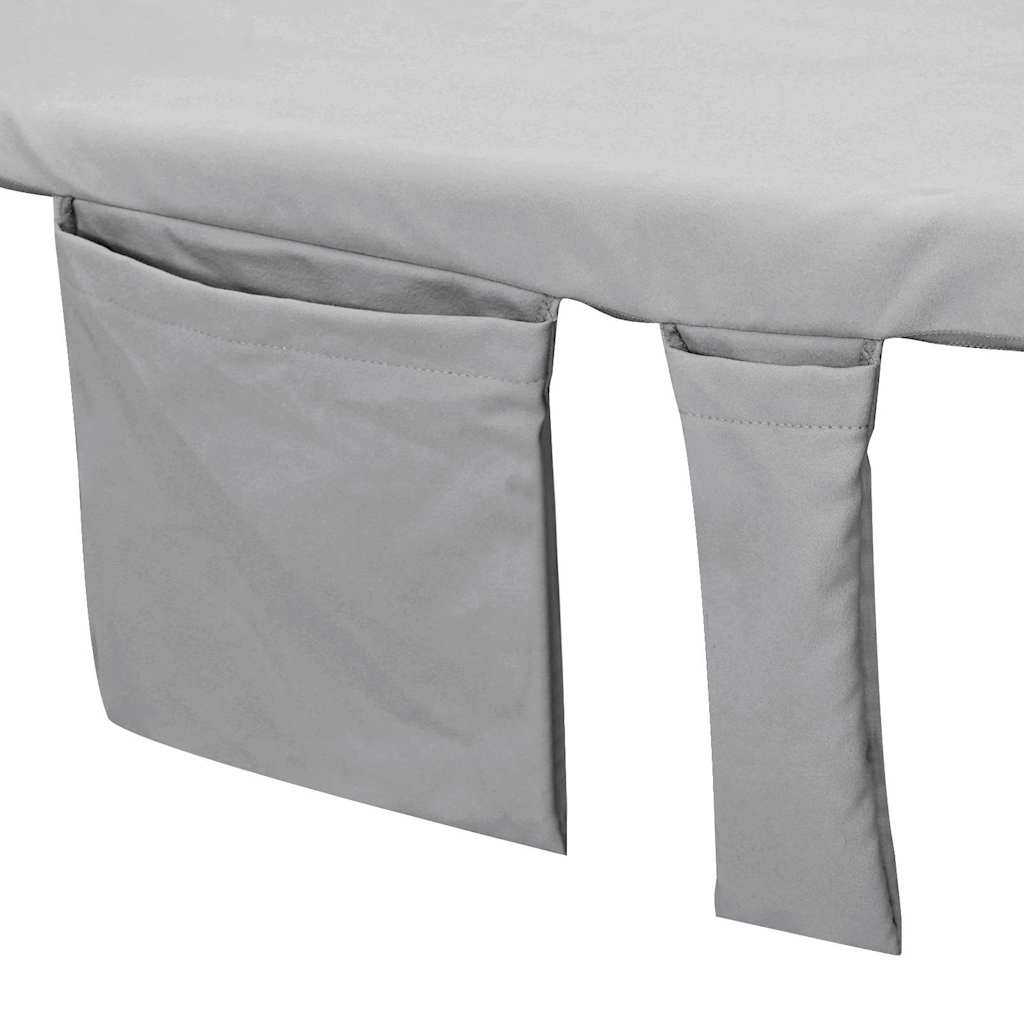 Solsenghåndkler 2 pcs Mørke grå 210 x 75 cm