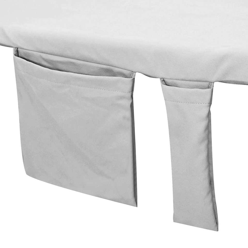 Solsenghåndkler 2 pcs Grå 210 x 75 cm Polyester og polyamid