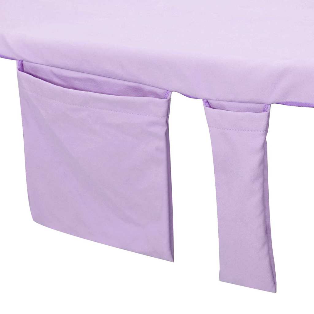 Solsenghåndkler 2 pcs Lilla 210 x 75 cm Polyester og polyamid