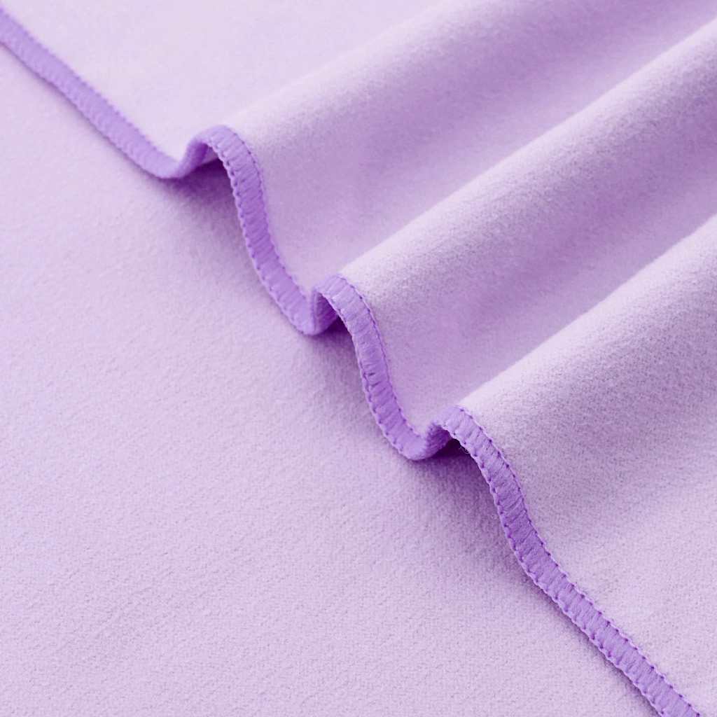 Solsenghåndkler 2 pcs Lilla 210 x 75 cm Polyester og polyamid