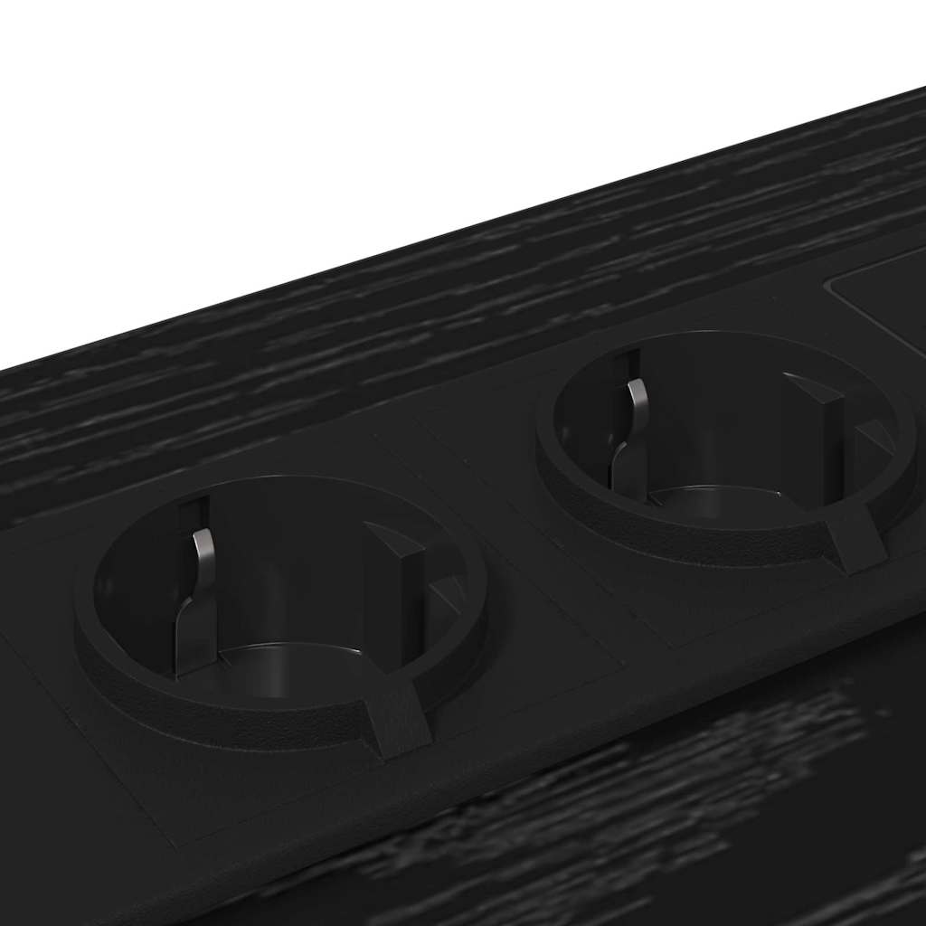 Nattbordskap 2 pcs Svart eik 42 x 41 x 56 cm Konstruert tre