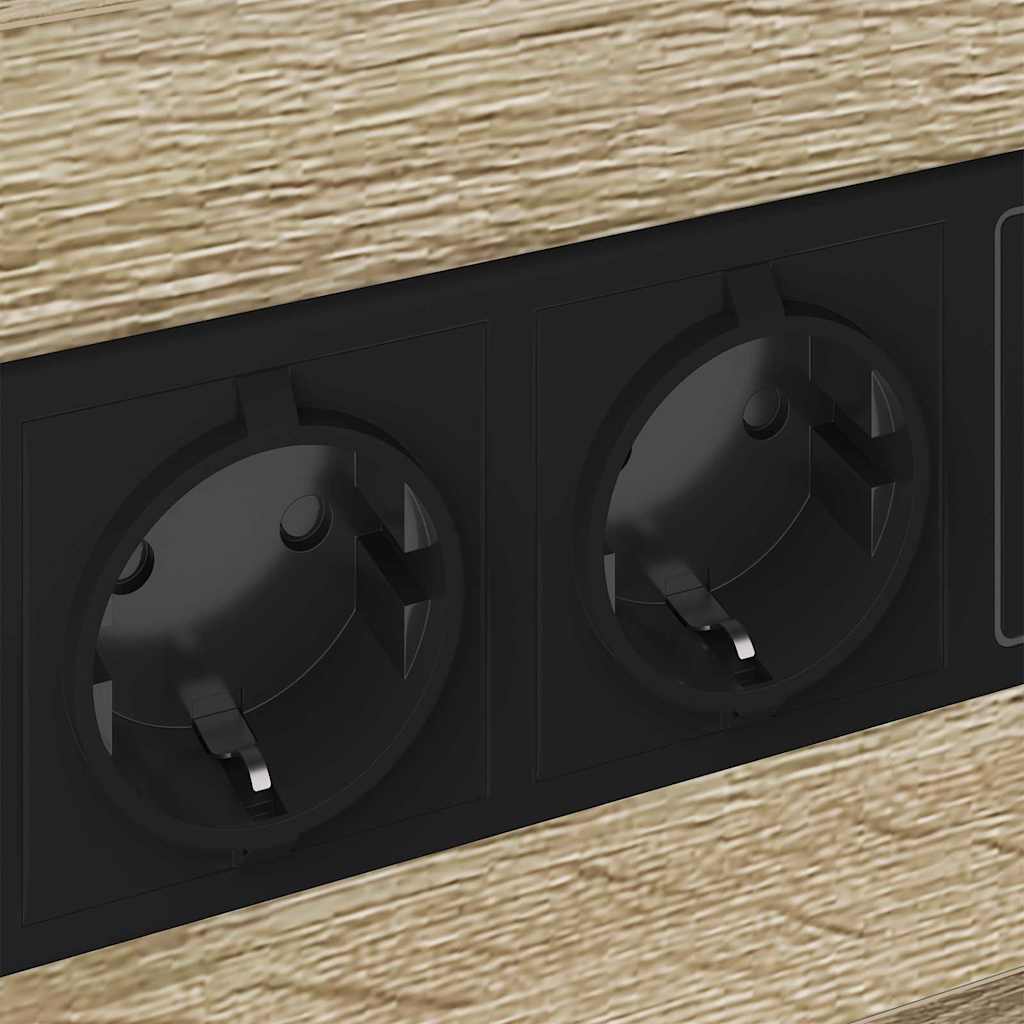 Nattbord med ladestasjon 2 pcs Sonoma eik 40 x 31 x 60 cm