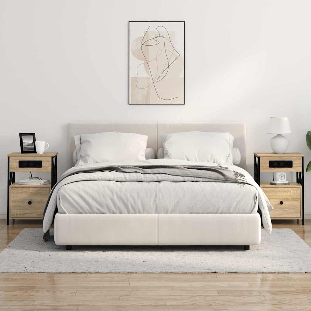 Nattbordskap Sonoma eik 40 x 31 x 60 cm Konstruert tre