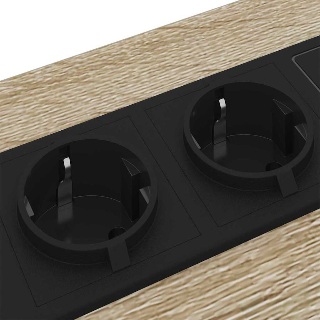 Nattbordskap 2 pcs Sonoma eik Konstruert tre