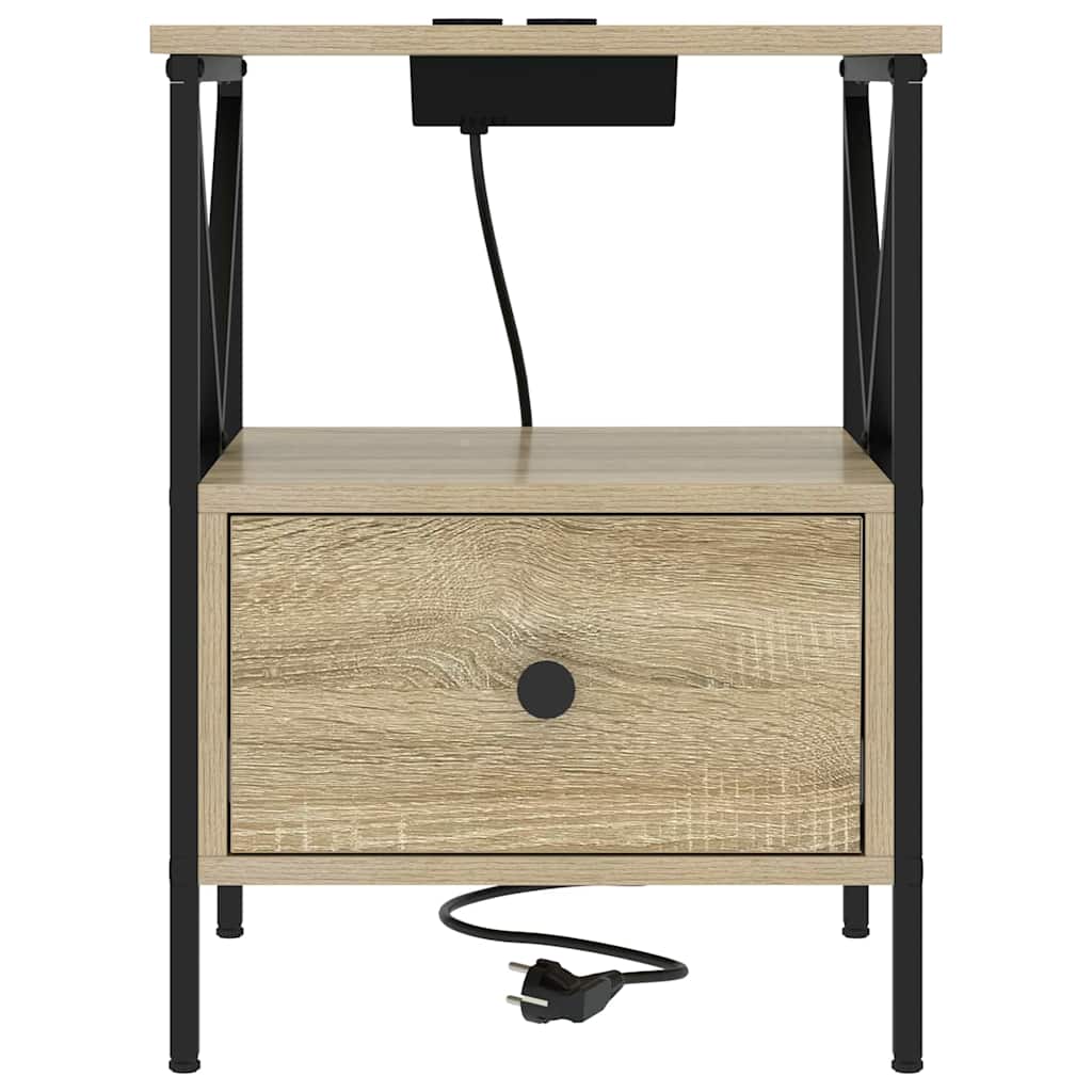 Nattbordskap Sonoma eik 41.5 x 40.5 x 55 cm Konstruert tre