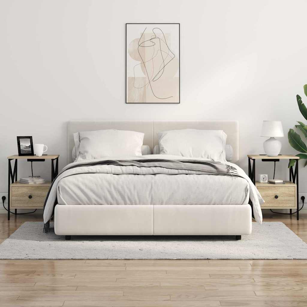 Nattbordskap Sonoma eik 41.5 x 40.5 x 55 cm Konstruert tre