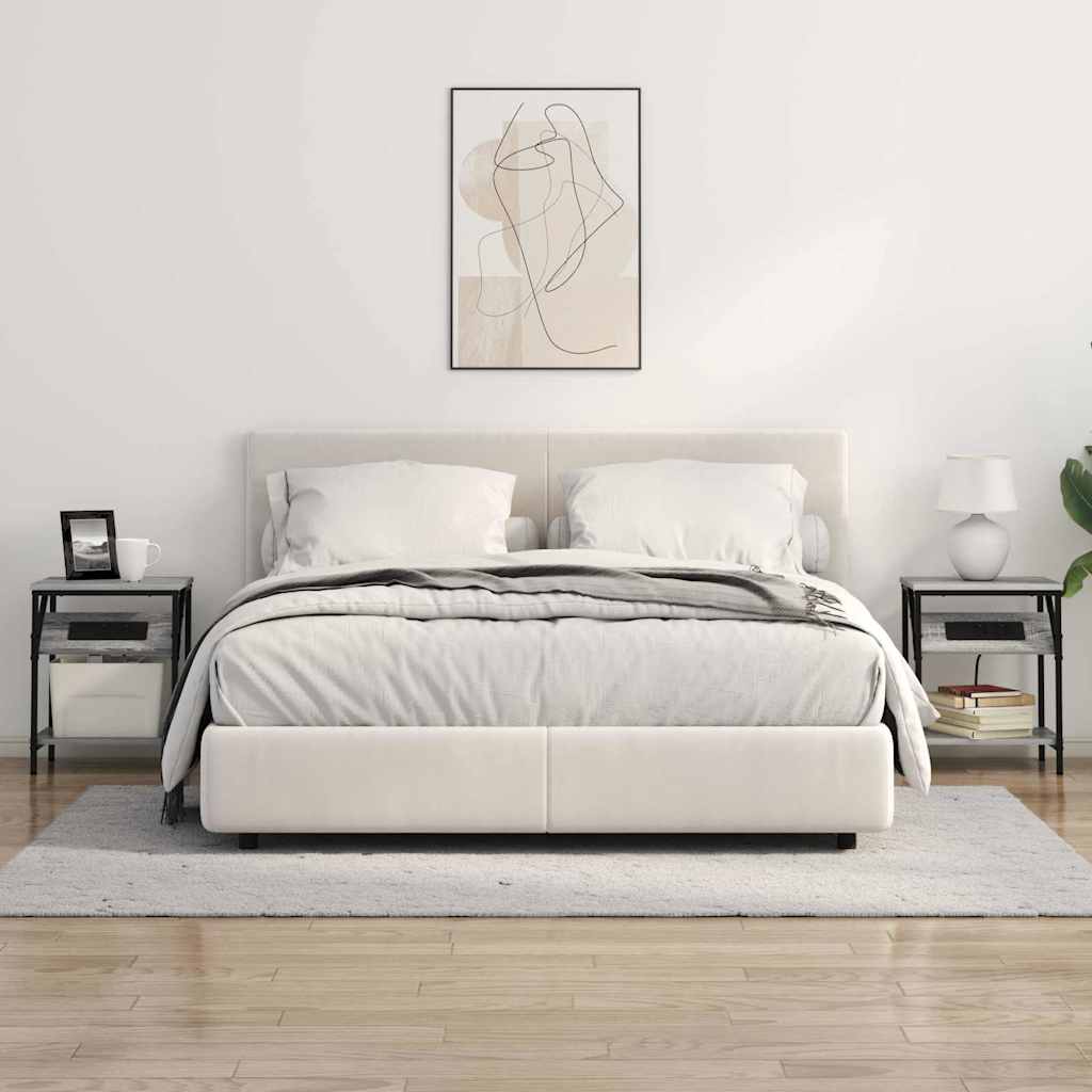 Nattbord Grå sonoma 38 x 30 x 48 cm Konstruert tre