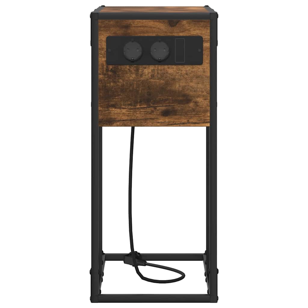 Nattbord Røkt eik Konstruert tre