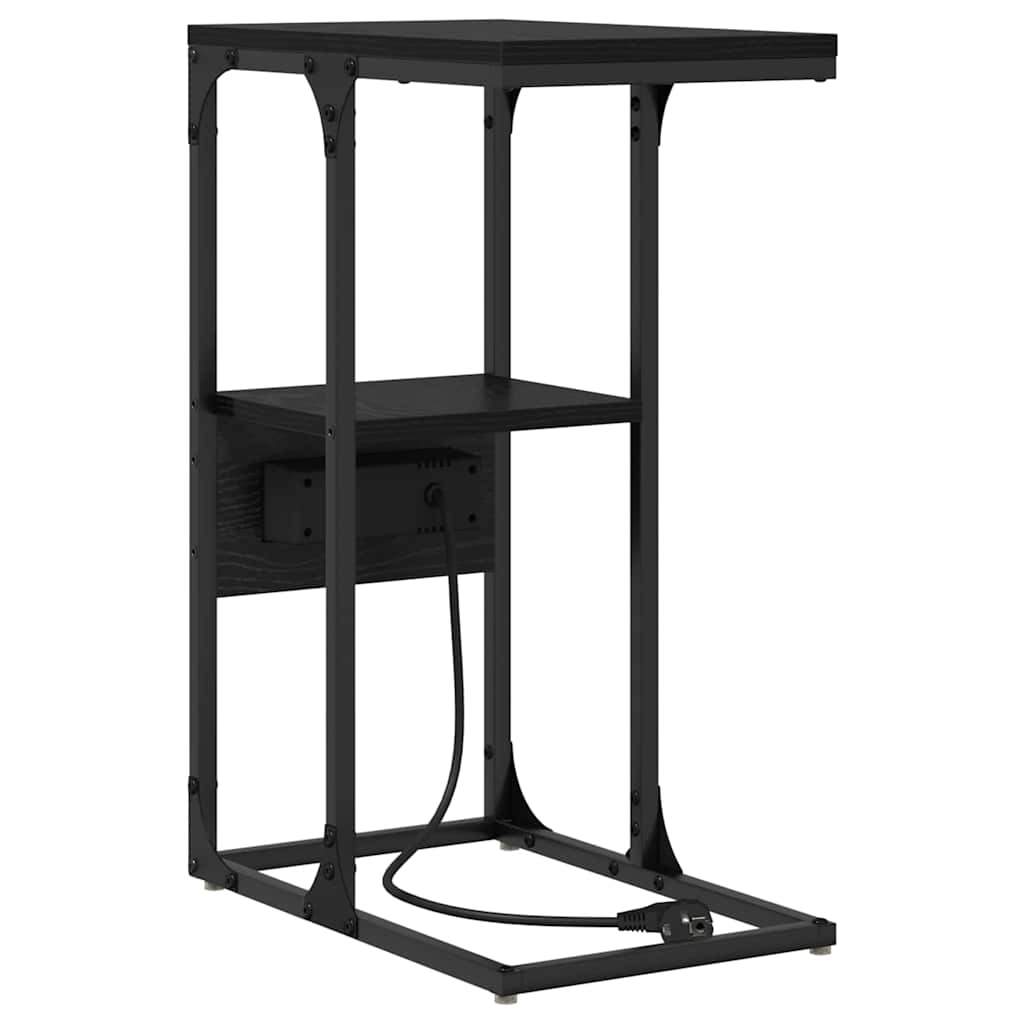 Nattbordskap Svart eik 41.5 x 26 x 60.5 cm Konstruert tre